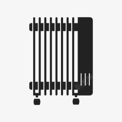 手机散热散热器暖气组合图标高清图片