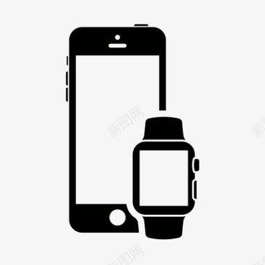 智能手机智能手表苹果设备图标图标