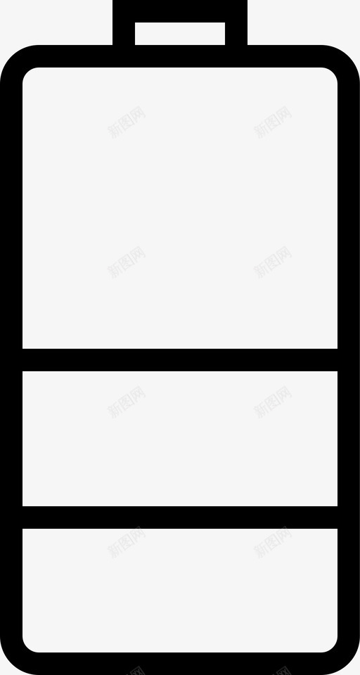 半电池需要充电使用电源图标svg_新图网 https://ixintu.com 使用中 使用电源 半电池 存储 排水 提供能量 粉碎图标的基本轮廓 蓄电池 需要充电