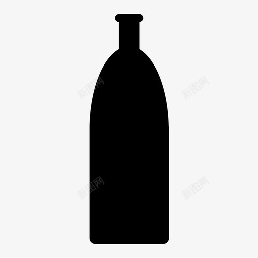 瓶水花瓶图标svg_新图网 https://ixintu.com 水 烧瓶 瓮 瓶 花瓶 葡萄酒 酒精 醒酒器 食堂 饮料