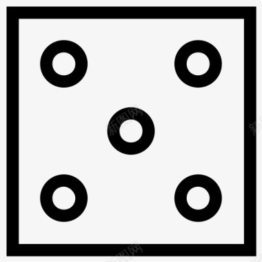 骰子掷骰子扑克图标图标