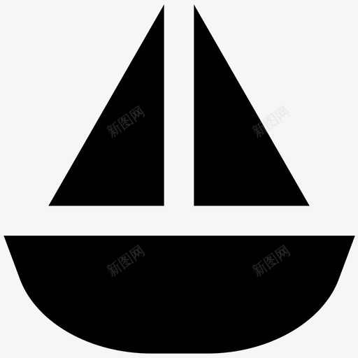 游艇运输大胆的固体图标svg_新图网 https://ixintu.com 游艇 运输大胆的固体图标
