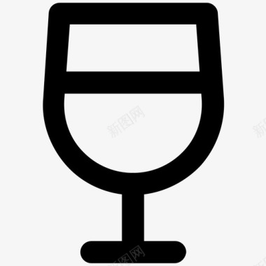 酒杯水晶透明图标图标