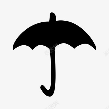 伞遮蔽遮阳图标图标