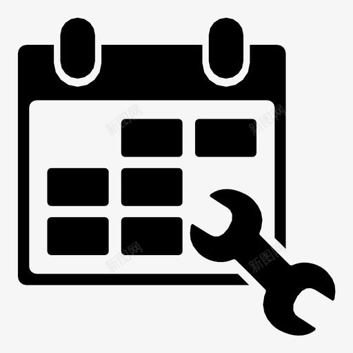 日历配置工具开关图标svg_新图网 https://ixintu.com 工具 开关 日历配置 检查 环绕 移动 计划服务 设置 设置日期 选择