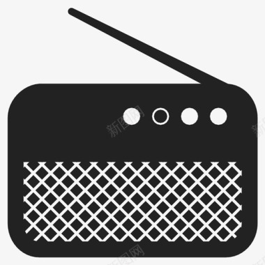 收音机新闻音乐播放器图标图标