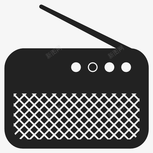 收音机新闻音乐播放器图标svg_新图网 https://ixintu.com 声音 拨号 收听 收音机 新闻 更改 调频 音乐播放器 音频