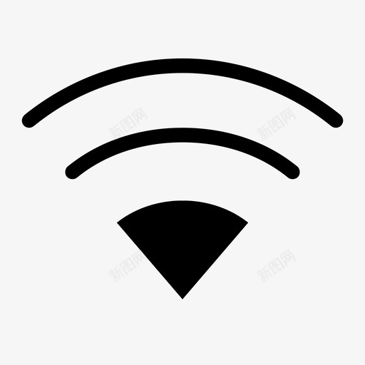 信号访问连接图标svg_新图网 https://ixintu.com wifi 乐趣 互联网 信号 字形 播放 移动 设备 访问 连接