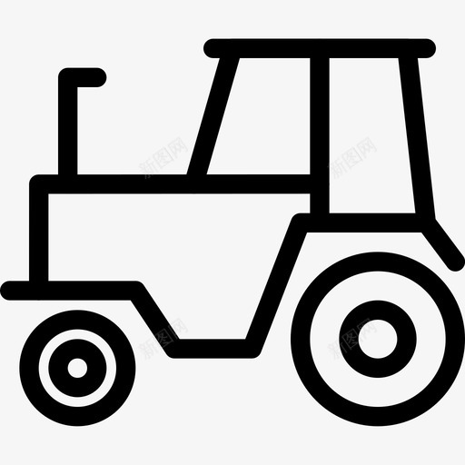 拖拉机车辆运输图标svg_新图网 https://ixintu.com 农业 农业和园艺 农场 增强 拖拉机 研究 视觉 车辆 运输 透镜 针尖