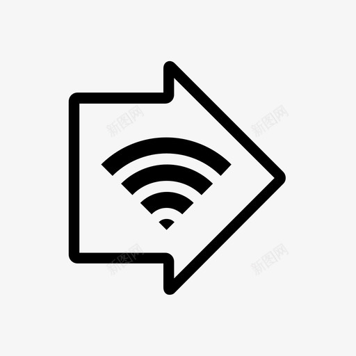 wifi标志wifi区域免费热点图标svg_新图网 https://ixintu.com wifi wifi区域 wifi标志 互联网 信号 免费热点 密码 方向标志 无线 本路 速度
