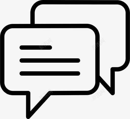 聊天对话文本谈话图标svg_新图网 https://ixintu.com smashicons对话大纲 互动 交流 对话 文本 朋友 消息 类型 聊天对话 谈话