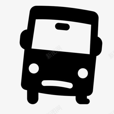 瘪胎巴士交通工具卡滞图标图标