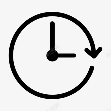 时间圆圈时钟图标图标