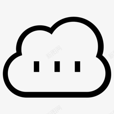 云天空云共享图标图标
