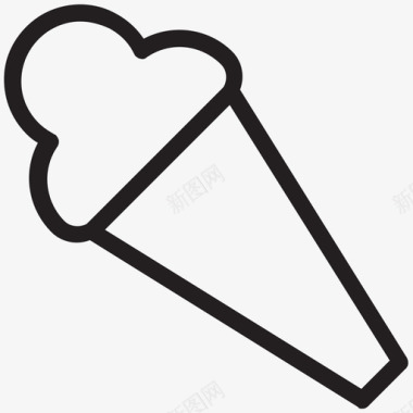 甜筒冰淇淋酒店品牌标志图标图标