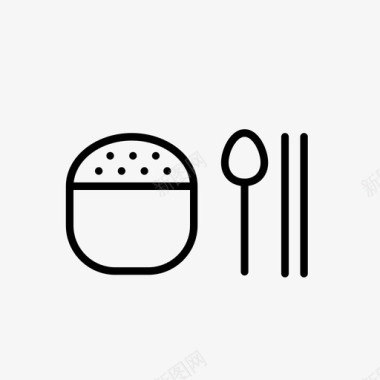 餐晚餐勺子图标图标