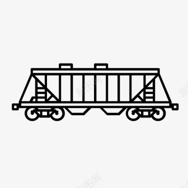 火车运输轨道车图标图标