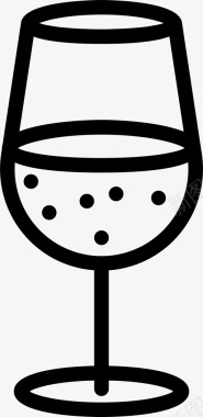 酒杯干杯美食图标图标