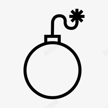 圣诞炸弹反基督的偶像图标图标