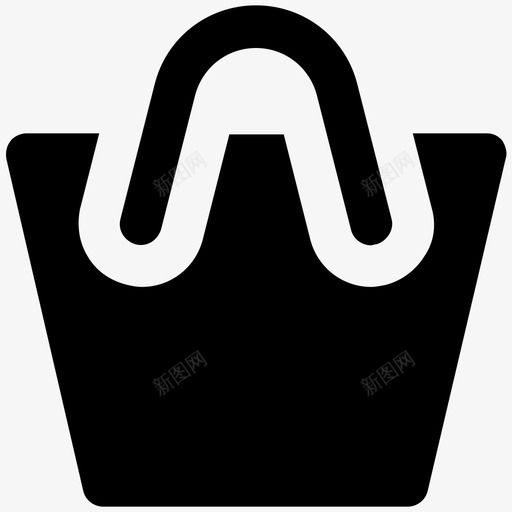 女包购物大胆的固体图标svg_新图网 https://ixintu.com 女包 购物大胆的固体图标