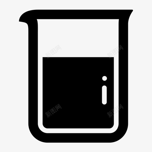 烧杯科学水罐图标svg_新图网 https://ixintu.com 化学 容器 杯子 水罐 液体 液体测量 烧杯 烧瓶 玻璃 用户界面图标 科学