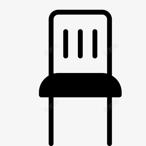 扶手椅椅子黑色椅子图标svg_新图网 https://ixintu.com 光滑家具 好椅子 家具 扶手椅 木制 椅子 漂亮椅子 精致椅子 餐厅 黑色椅子