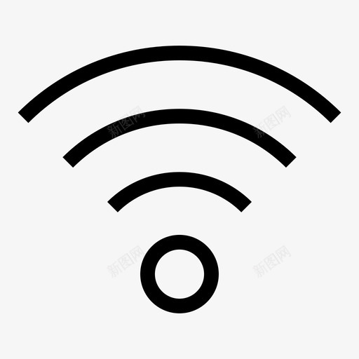 wifi接入连接图标svg_新图网 https://ixintu.com wifi wifi信号 互联网 信号 接入 无线 移动 连接