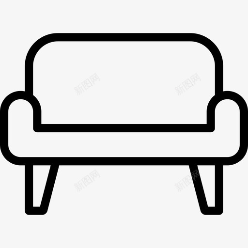 沙发公司家具图标svg_新图网 https://ixintu.com 休息室 公司 家具 布局 平滑家具 座椅 放松 沙发 睡眠