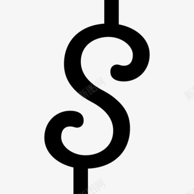 圆形美元符号符号货币图标填充图标