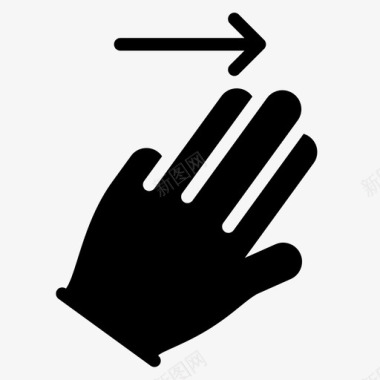 三个手指向右滑动向右滑动组织者图标图标