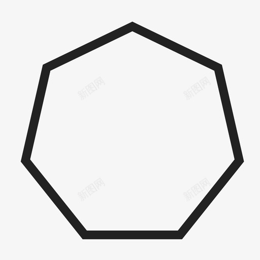 七边形不寻常的形状几乎八角形图标svg_新图网 https://ixintu.com 七边形 不寻常的形状 几乎八角形 几何学 多边形 建筑 形式 数学 超过六边形