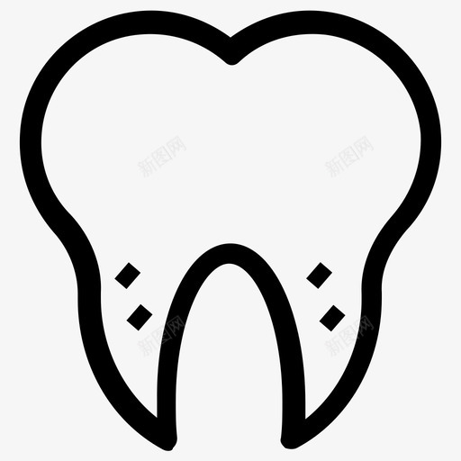 蛀牙尖牙牙菌斑图标svg_新图网 https://ixintu.com 单调 尖牙 牙医 牙菌斑 用户界面图标 蛀牙 龋齿