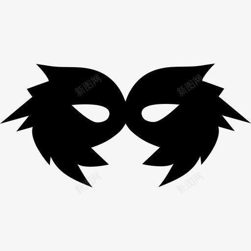 狂欢节黑色面具形状狂欢节面具图标svg_新图网 https://ixintu.com 形状 狂欢节面具 狂欢节黑色面具