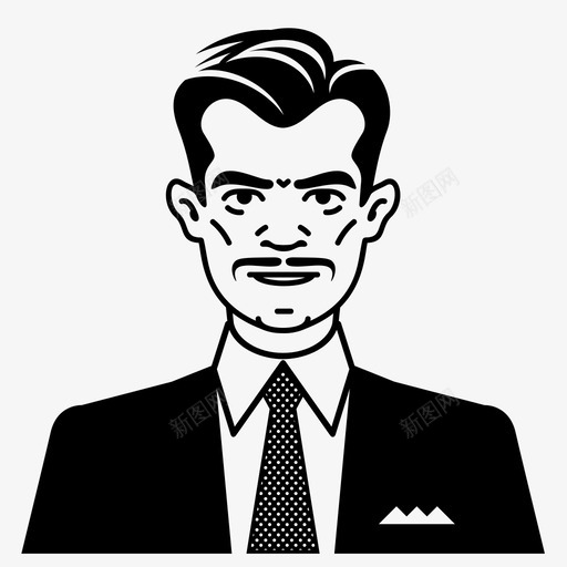 男人领带西装图标svg_新图网 https://ixintu.com 人 商人 工人 男人 老板 西装 身体 领带