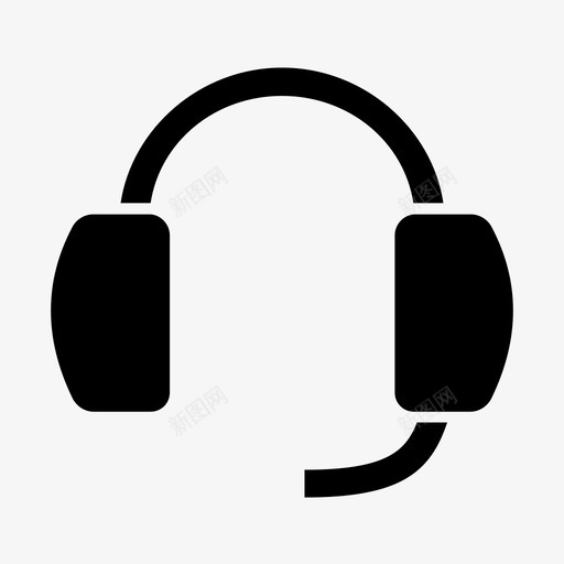 耳机通话麦克风图标svg_新图网 https://ixintu.com 听力 呼叫 呼叫中心 扬声器 耳机 计算机 设备 输入输出设备 通话 麦克风