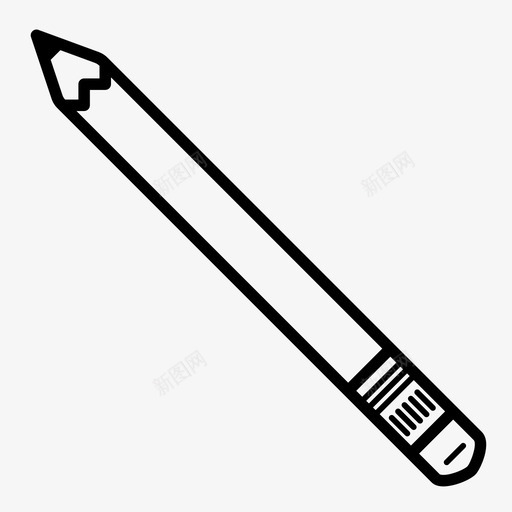 铅笔绘图橡皮擦图标svg_新图网 https://ixintu.com 书写 木 橡皮擦 绘图 速递 铅 铅笔