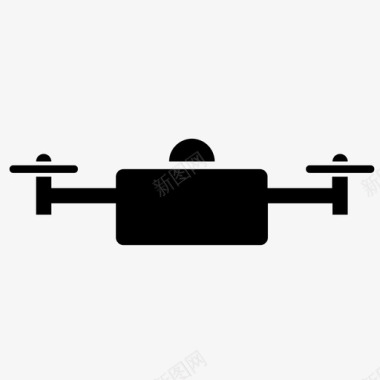 无人机四旋翼机飞行员图标图标