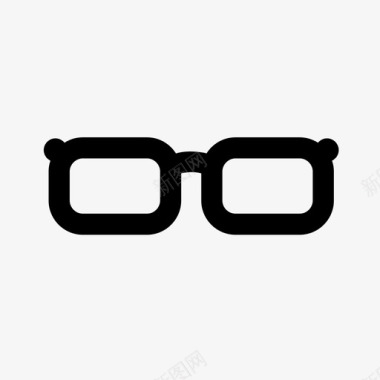 眼镜黑眼镜看图标图标