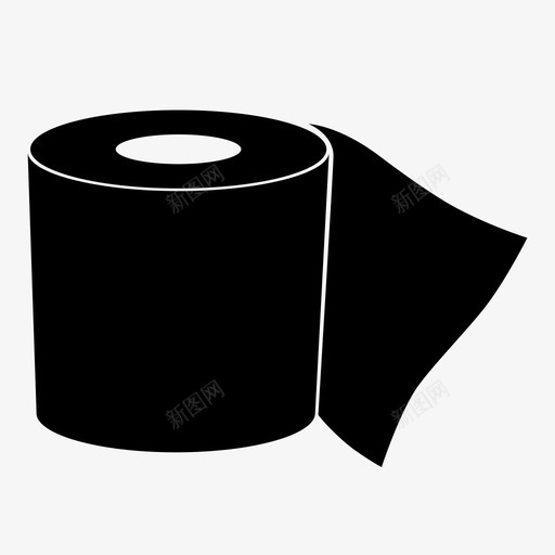 卫生纸吸收剂浴室图标svg_新图网 https://ixintu.com tp 卫生纸 卫生间 卷筒 吸收剂 浴室