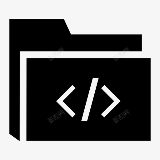 代码文件夹软件编程图标svg_新图网 https://ixintu.com css html 代码文件夹 博客 数据 组织 编码 编程 网站 软件