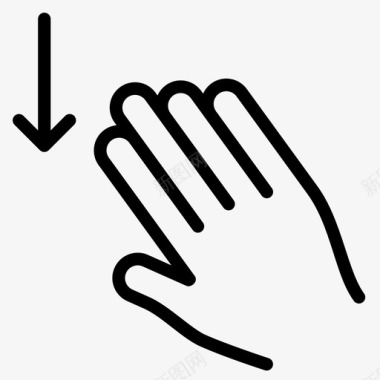四个手指向下滑动向下滑动存储图标图标