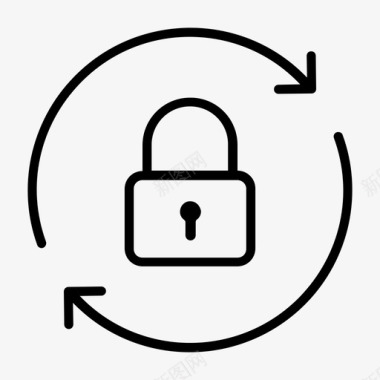 密码恢复安全受保护图标图标