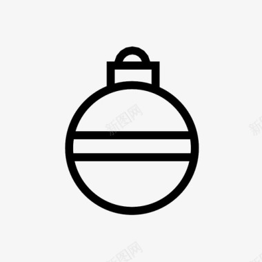 圣诞饰品球炸弹图标图标