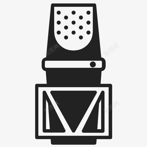 麦克风音量增大人声图标svg_新图网 https://ixintu.com 人声 唱歌 喊叫 录音 调音 音乐 音量增大 音频 音频放大 麦克风