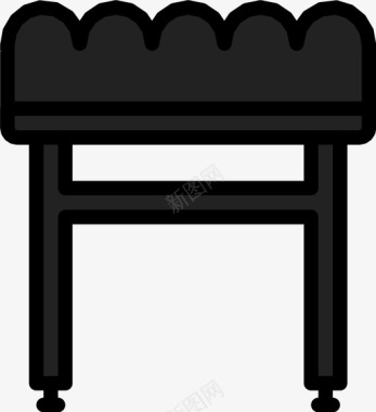 椅子物品家具图标图标
