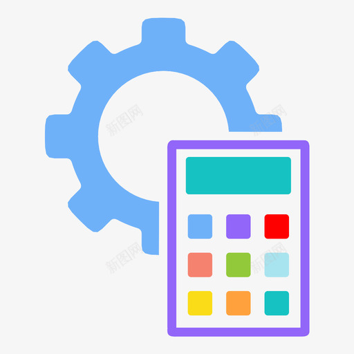 开发成本项目计划图标svg_新图网 https://ixintu.com 业务 开发成本 数字 行业 计划 计算 计算器 设置 项目 齿轮