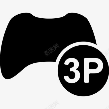 三人游戏符号界面电玩图标图标