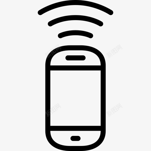 智能手机传送移动图标svg_新图网 https://ixintu.com 下载 传输 传送 平滑线设备 数据 智能手机 移动 设备 连接 通信