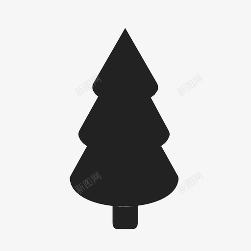 松树白锥松果图标svg_新图网 https://ixintu.com 圣诞树 好树 好球果 它的圣诞时间 常绿树 松果 松树 白锥 细球果 自然