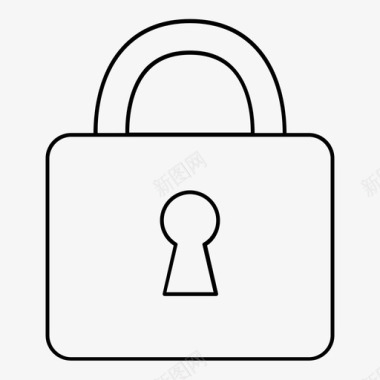 锁受保护密码图标图标